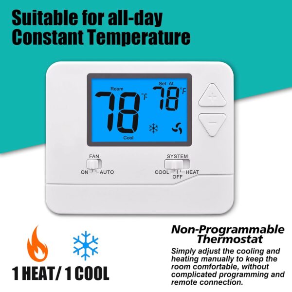 The Ultimate Buying Guide for Non-Programmable Thermostats: Choosing the Best for Your 1 Heat/1 Cool Home System