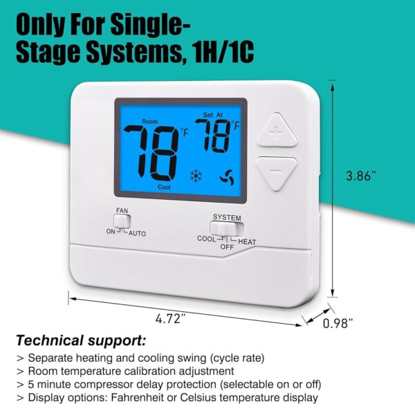The Ultimate Buying Guide for Non-Programmable Thermostats: Choosing the Best for Your 1 Heat/1 Cool Home System