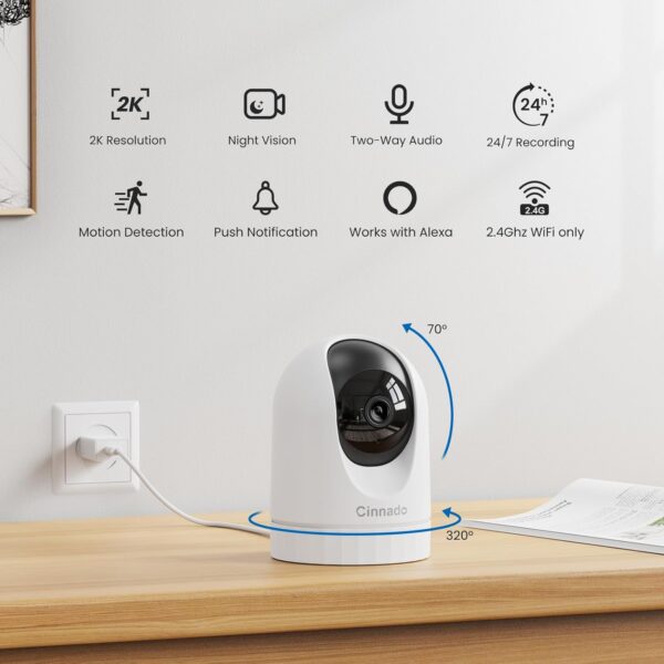 Top Features to Look for in Indoor Security Cameras: A Comprehensive Guide to 2K 360° WiFi Models