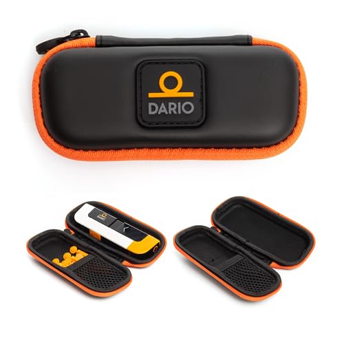 DARIO Diabetes Travel Case Bag – For Glucose Monitor Kit & Other Diabetic Supplies (Small, Black)