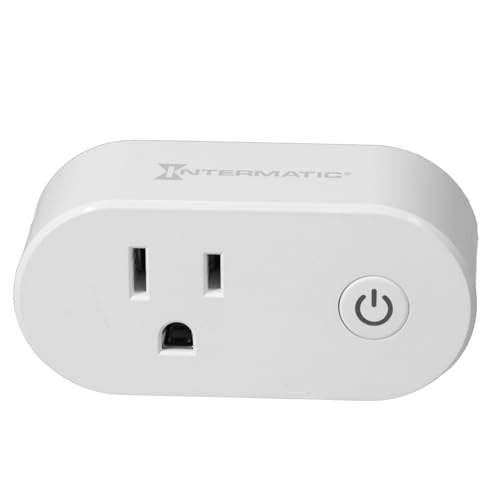 Intermatic ABRA Smart Plug - WiFi & Bluetooth Enabled, Compatible with Alexa & Google Assistant - Energy Monitoring & Voice Control, Flexible Scheduling & Automation, No Hub Required
