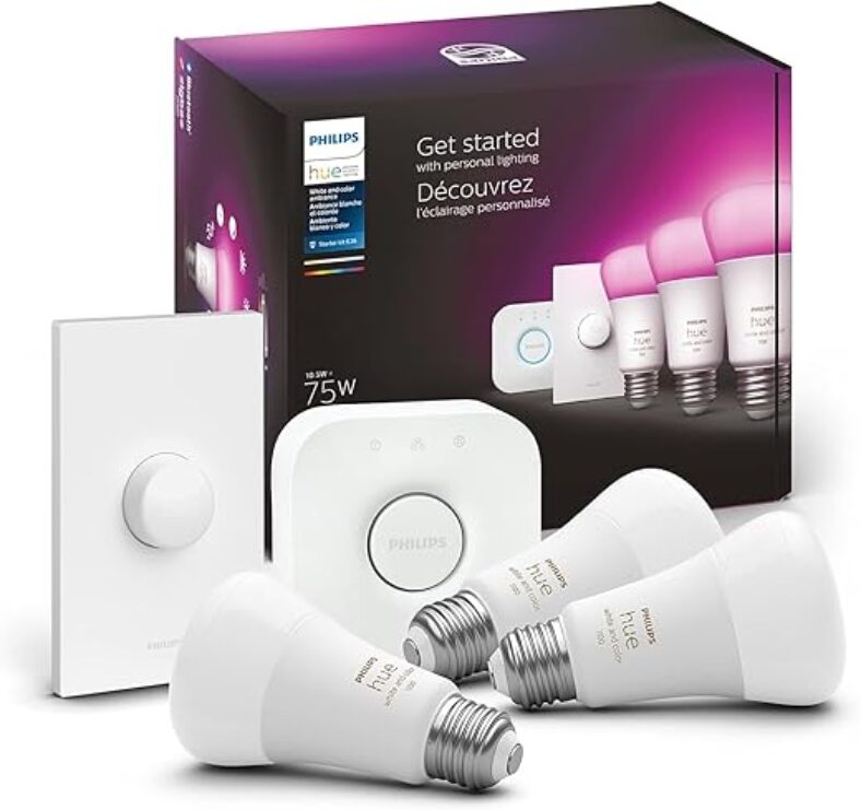 Philips Hue Smart Light Kit – Color Changing, Voice Control