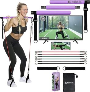 portablepilatesbarkitwithbands