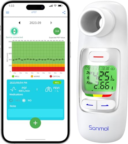 Portable Spirometer with Bluetooth & App
