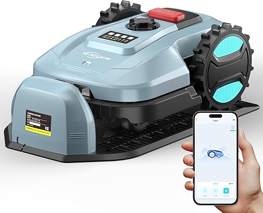 Smart Robotic Lawn Mower with App Control