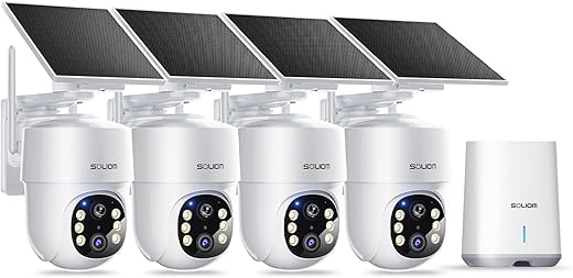 SOLIOM 5MP Solar-Powered Security Cameras