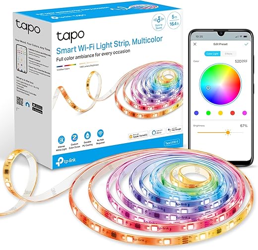 Tapo TP-Link RGBW Smart LED Strip: Transform Your Space with Colorful Illumination
