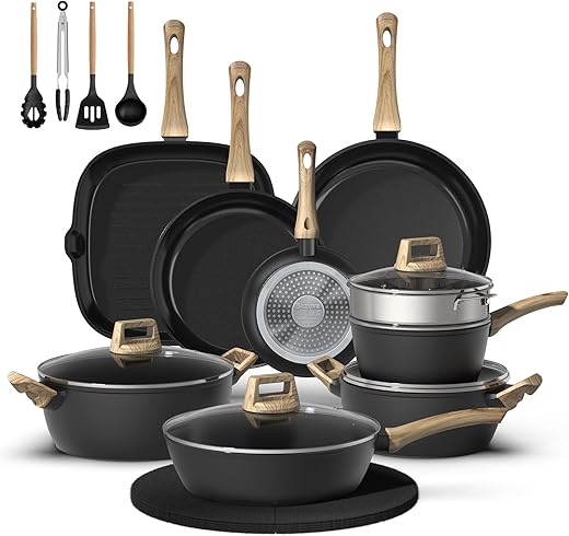 23-Piece Non-Stick Ceramic Cookware Set