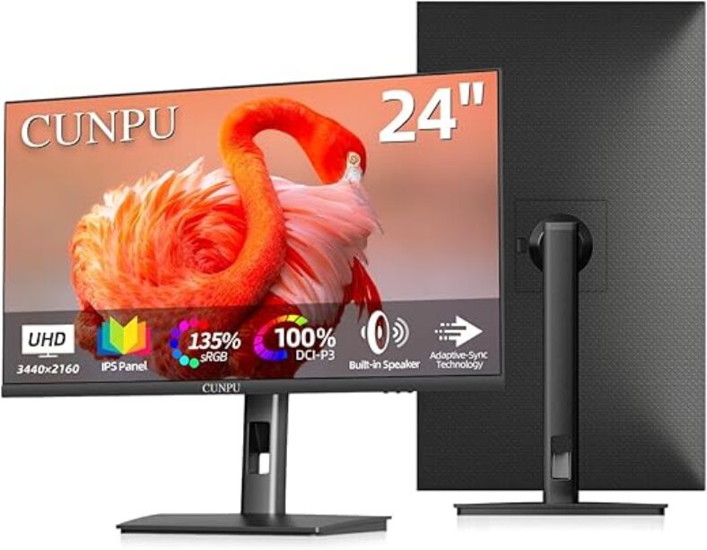 CUNPU 24″ 4K UHD Monitor – Stunning 2160p Resolution