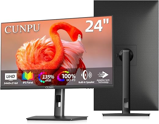 24 Inch 4K UHD IPS Computer Monitor
