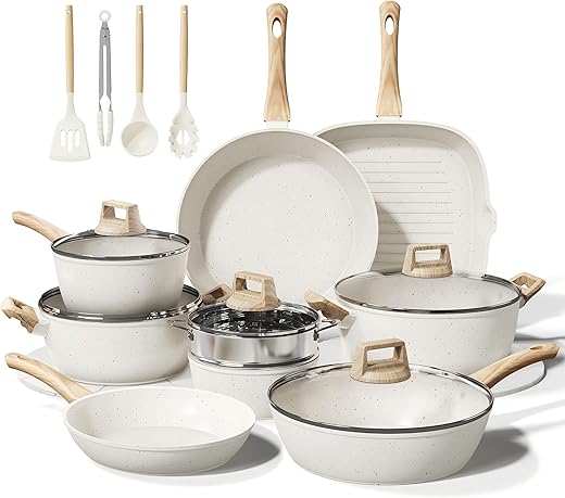 24 Pcs Non-Stick Ceramic Cookware Set