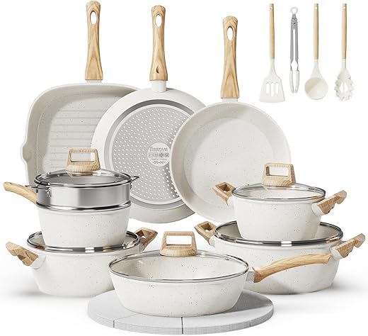 24-Piece Non-Stick Ceramic Cookware Set