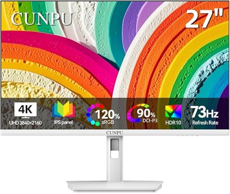 CUNPU 27″ 4K UHD Monitor – Matte Screen for Eye Comfort