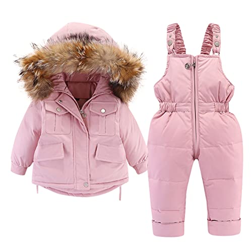 Kids Lightweight Down Jacket and Bib Pants Set