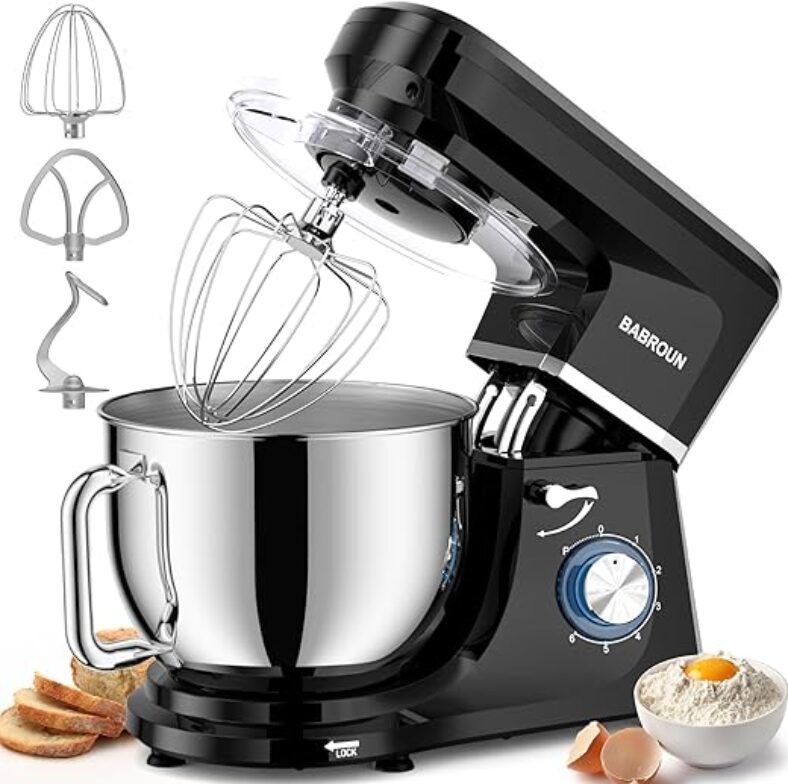 BABROUN 8.45 QT Stand Mixer with Adjustable Speed Control