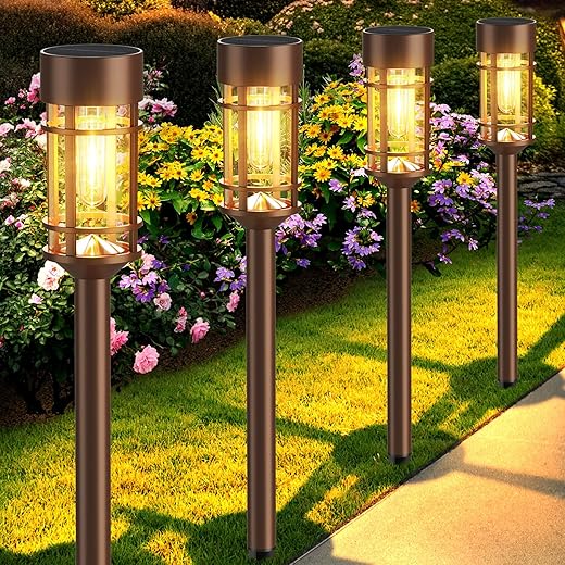 8 Pack Solar Outdoor Garden Lights
