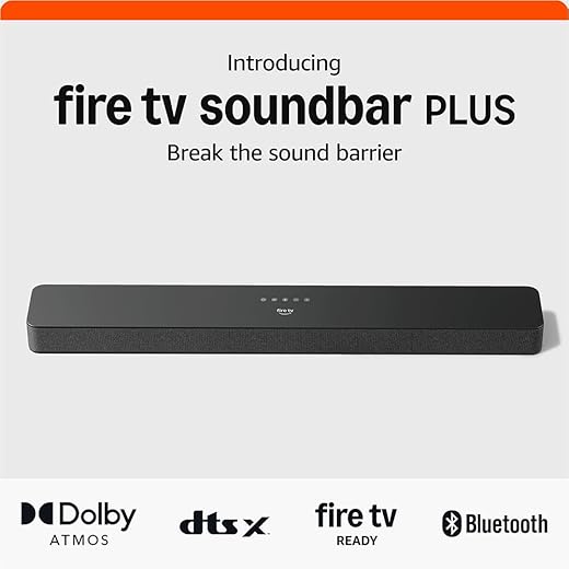Amazon Fire TV Soundbar Plus with Dolby Atmos