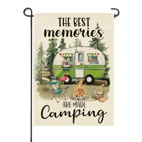 Camping Themed Decorative Garden Flag