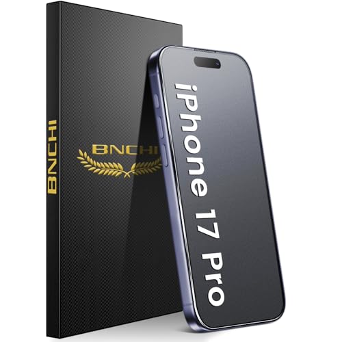 BNCHI Anti-Glare Matte Screen Protector for iPhone 17 Pro