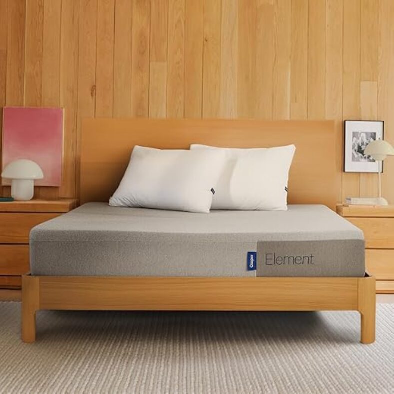 Casper Sleep Queen Mattress – Plush Memory Foam Comfort