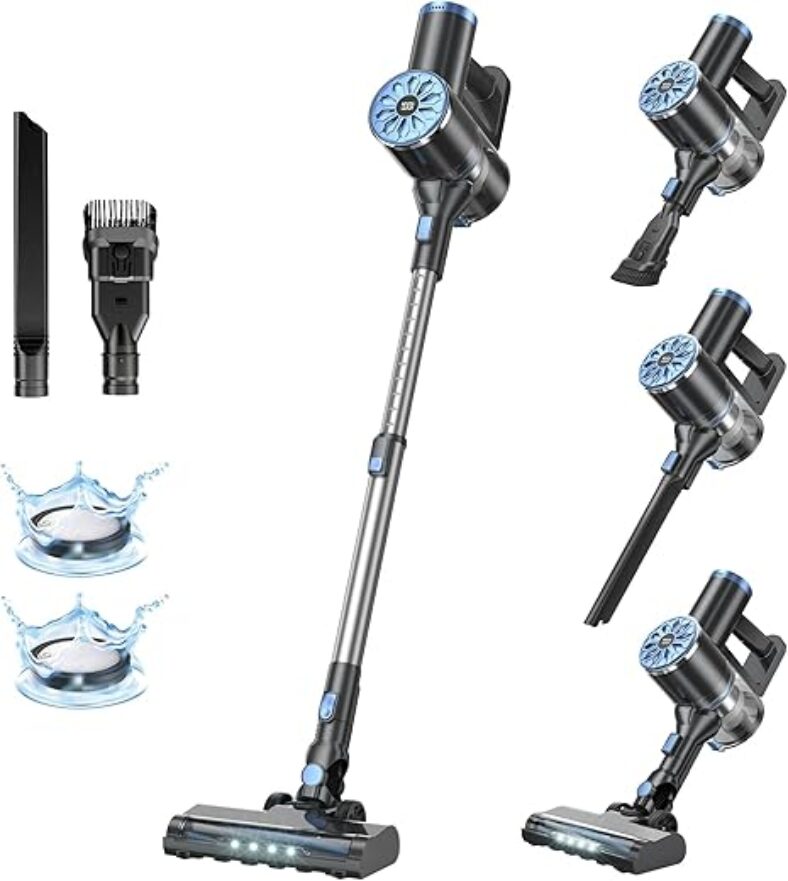 VIPSUN Cordless Vacuum with Strong Suction & Self-Standing Design