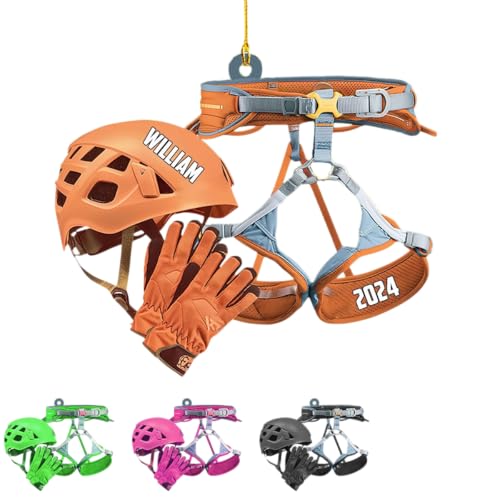 Personalized Rock Climbing Harness Ornament