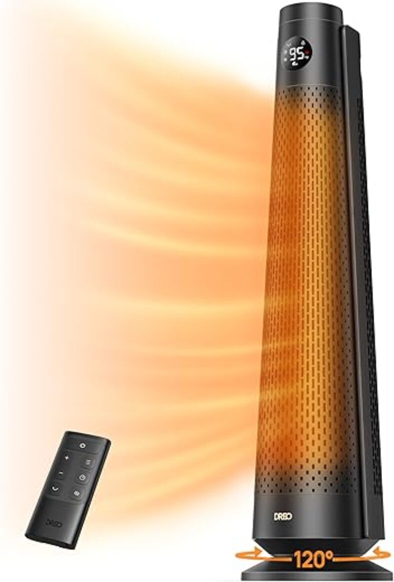 Dreo 30″ Electric Space Heater, 120° Oscillation, Remote Control