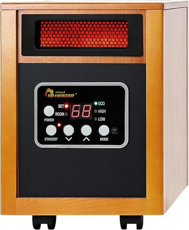 Dr. Infrared 1500W Portable Heater with Remote Control