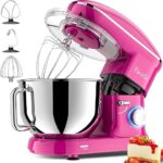 Facelle 660W Tilt-Head Stand Mixer - Purple