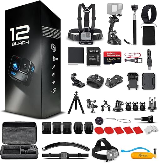 GoPro HERO12 Black Action Camera Bundle