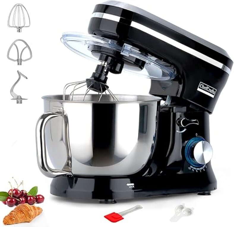 ChefCrafts Multifunctional 6.5 Quart Stand Mixer – Tilt-Head