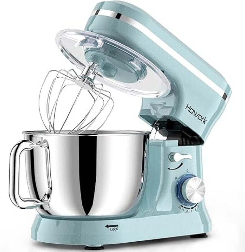 HOWORK Electric Stand Mixer with Adjustable Speed Control