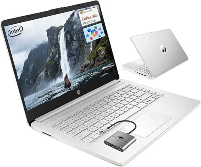 HP 14 Laptop – 7.5hr Battery, Windows 11, 128GB SSD