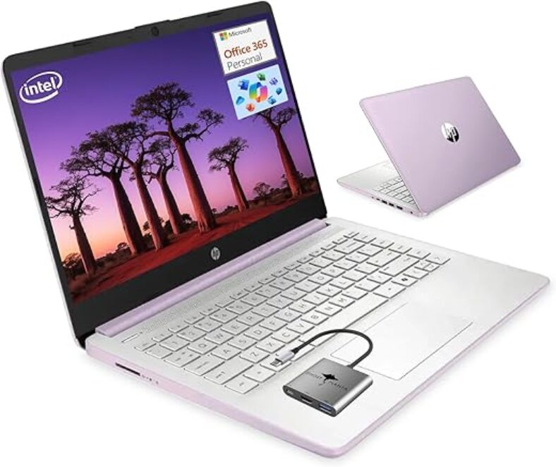 HP 14 Laptop for Students - Intel Quad-Core