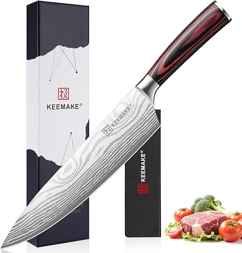 KEEMAKE 8 Inch Chef Knife - Ultra Sharp