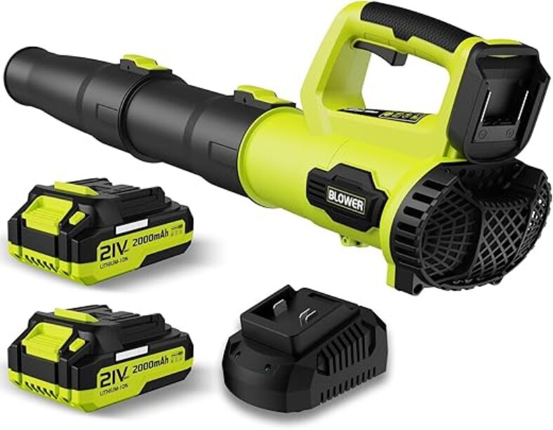 LEAPUL 21V Lightweight Cordless Leaf Blower – 150 MPH Power