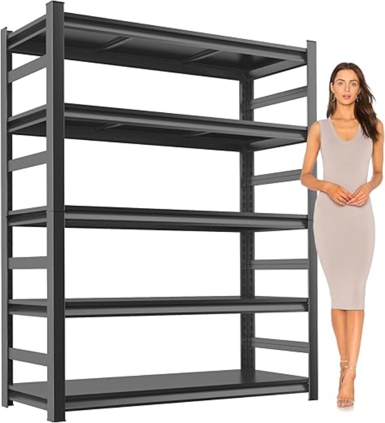 Notmise Heavy Duty Garage Shelving Unit – Adjustable & Durable
