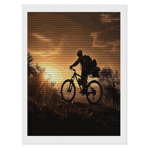 5D Diamond Art Mountain Bike Kit - DIY Relaxation Craft 2 5D Diamond Art Mountain Bike DIY Kit