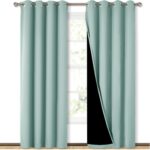 NICETOWN Aqua Blue Blackout Curtain Set