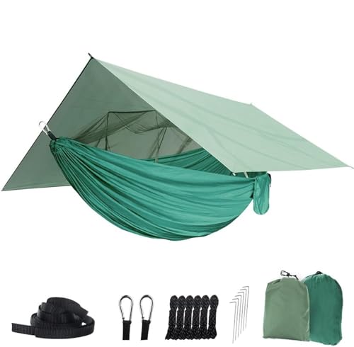 PXIWDAN Portable Camping Hammock with Rain Fly