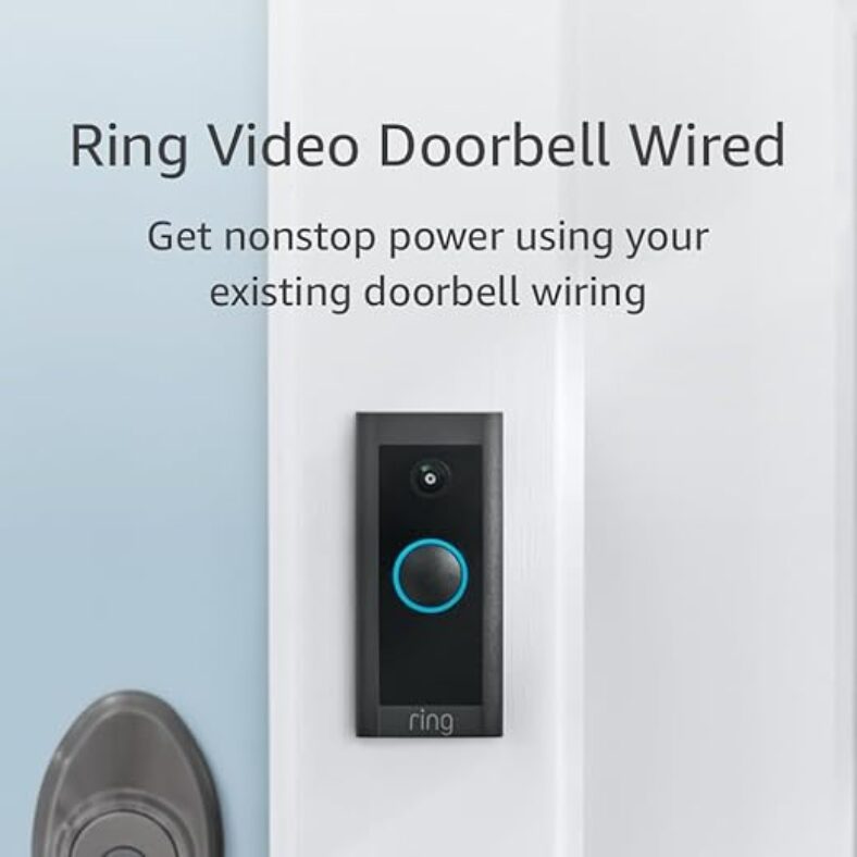Ring Video Doorbell Wired – 1080p HD, Smart Motion Detection