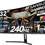 SANSUI 32 Inch Curved 240Hz Gaming Monitor