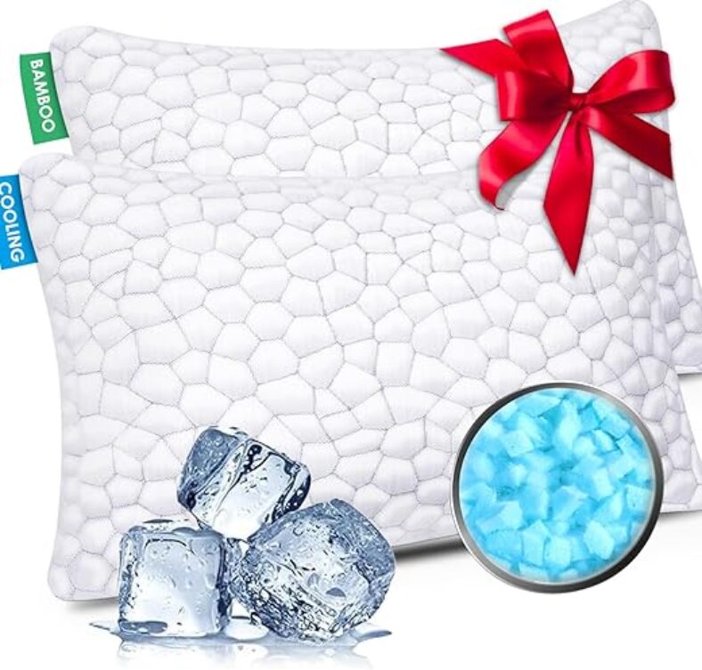 SUPA MODERN Cooling Gel Memory Foam Bed Pillows – 2 Pack