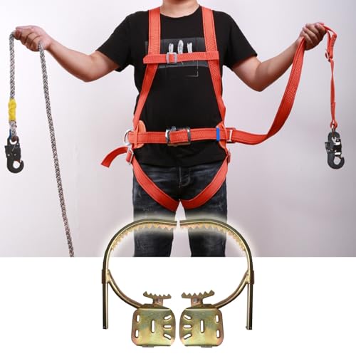 UrbanUp Adjustable Climbing Spurs with Harness